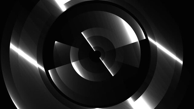 light gray rings animation on apha channel background loop