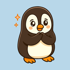 Penguin Cartoon Cute Smile Penguin Illustrations