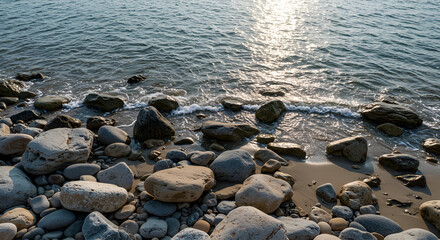 Fototapeta premium rocks on the beach
