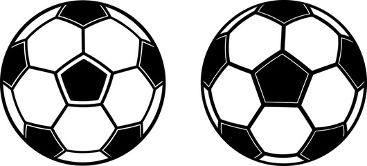 Obraz premium Black soccer ball vector, soccer ball art, soccer ball vector art design, Vector of soccer ball art, soccer ball isolated