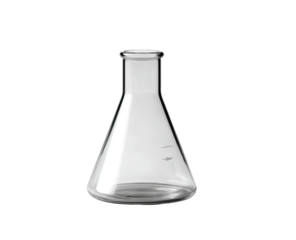 Clear glass conical flask (3)