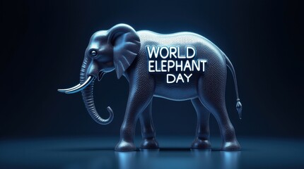 Celebrate world elephant day promoting wildlife conservation and awareness in a stunning artistic environment