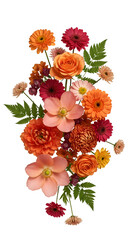 Obraz premium Isolated Flower Bouquet on Black Background