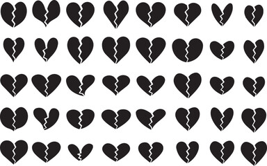 set of vector hearts, set of hearts, set of red hearts, heart, love, valentine, hearts, shape