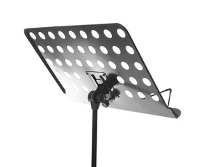 One empty note stand isolated on white