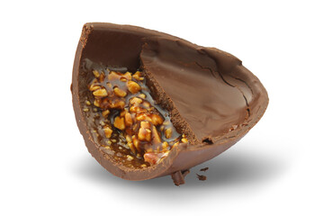 Chocolate Egg with Caramel and Nuts