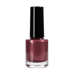 Obraz premium Isolated Photo Nail Polish Bottle on Black Background