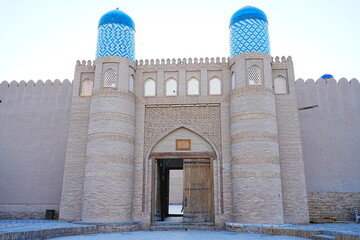 Walled Fortress known as Itchan Kala in Khiva, Uzbekistan - ウズベキスタン ヒヴァ イチャン カラ