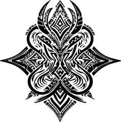 Obraz premium Tribal Phoenix and Celtic Knot Symbol Set