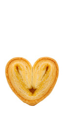 Fototapeta premium Isolated Photorealistic Heart Shaped Pastry on Transparent Background