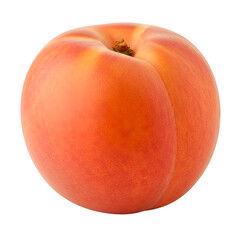 Isolated Photo Realistic Ripe Peach on Transparent Background
