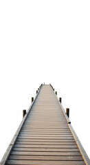 Fototapeta premium Isolated Wooden Pier on Transparent Background