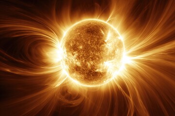 Powerful Solar Flare In Space