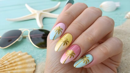 Summer Wonderland Nails &ndash; Bright & Beautiful Nail Art!