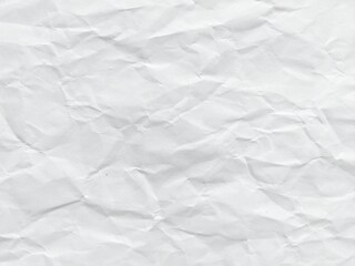 Crumpled white paper texture background with wavy surface. Crumpled white vintage paper surface texture for background. Wrinkled paper, abstract background. Paper background with copy space for text.