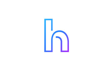 Letter H logo icon design template elements