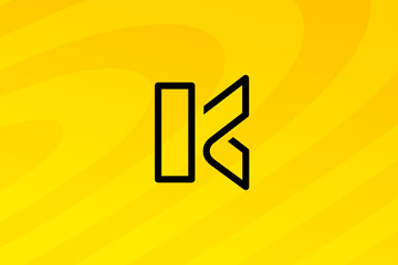Letter K logo icon design template elements