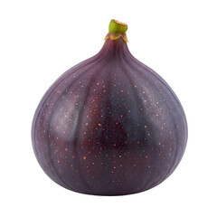 Isolated Photo of Ripe Fig on Black Background