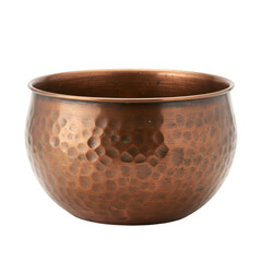 Photo of Hammered Copper Bowl Isolated on Transparent Background