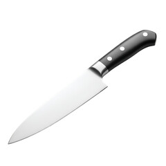 Isolated Photo Realistic Kitchen Knife on Black Background