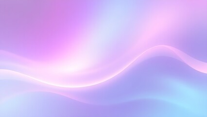 Futuristic holographic gradient background with iridescent pastel waves, embodying a soft vaporwave aesthetic.