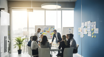 Innovative Strategies Unleashed Diverse Team Collaborating For Business Growth Strategy