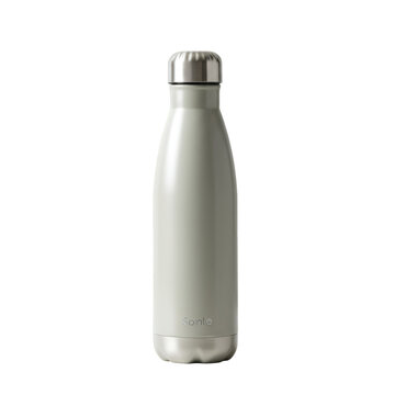 Isolated Photo Sage Green Water Bottle On Transparent Background