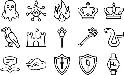 Set of Castle Icon