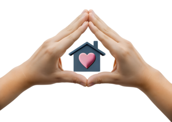 3d pinpoint home , 3d map pointer. Red navigator symbol isolated on transparent background