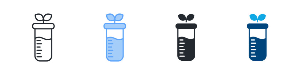 Biochemistry Icon Set Multiple Style. Designed In Outline, Blue, Glyph, Dual Tone