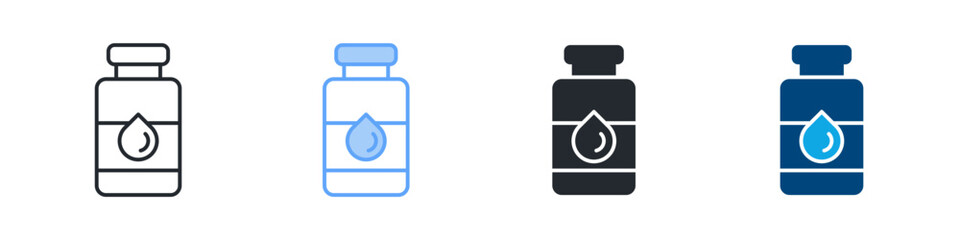 Neutralizer Icon Set Multiple Style. Designed In Outline, Blue, Glyph, Dual Tone