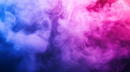 Abstract Colorful Smoke Swirls Creating a Dynamic and Mesmerizing Visual Effect