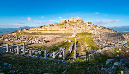 Tlos was an ancient Lycian city near the modern town of Seydikemer in the Mugla Province of southern Turkey, some 4 kilometres northwest of Saklikent Gorge. Tlos ancient city and amphitheatre Fethiye
