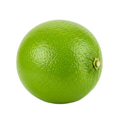 Photorealistic Isolated Lime on Transparent Background