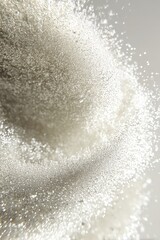 Abstract Whirl Of White Powder