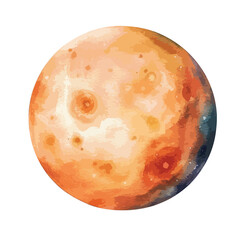 watercolor illustration of Venus clipart isolated