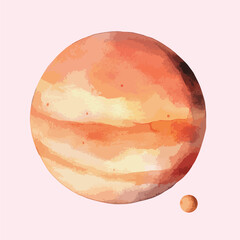watercolor illustration of Venus clipart isolated
