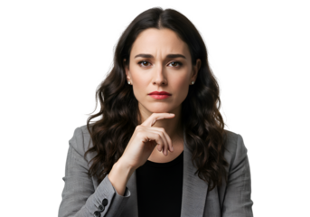 Portrait of Pensive Businesswoman