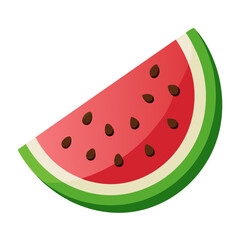 watermelon slice isolated on white background