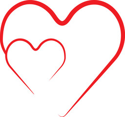 set of vector hearts, set of hearts, set of red hearts, heart, love, valentine, hearts, shape