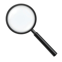 Realistic 3D Magnifying Glass Illustration