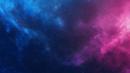 Fototapeta premium Cosmic Nebula Background with Star Field in Blue and Pink Hues