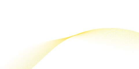  abstract  glittering gold wave curvy line design elements with minimal texture reflecting on isolated on transparent background