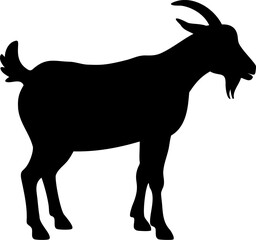 goat on white background