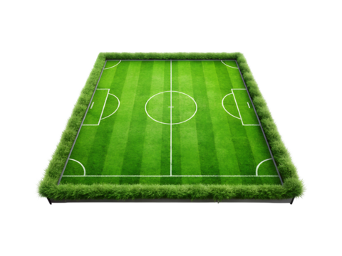 grassy football made of grass png image on transparent background - Powered by Adobe