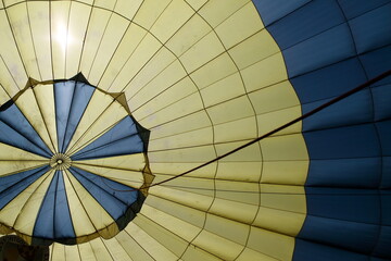 Intérieur de montgolfière