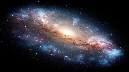 Fototapeta premium Spiral Galaxy In Deep Space