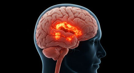 Brain inflammation caused by bacterial encephalitis