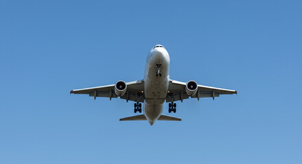 Passenger Jet Airplane Aircraft Flight Blue Sky Air Travel