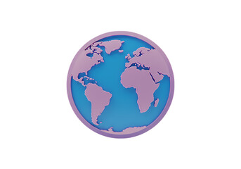 Fototapeta premium Pixelated Earth Globe